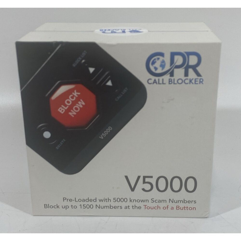 CPR V5000 Land Line Phone‎ Call Blocker - Black
